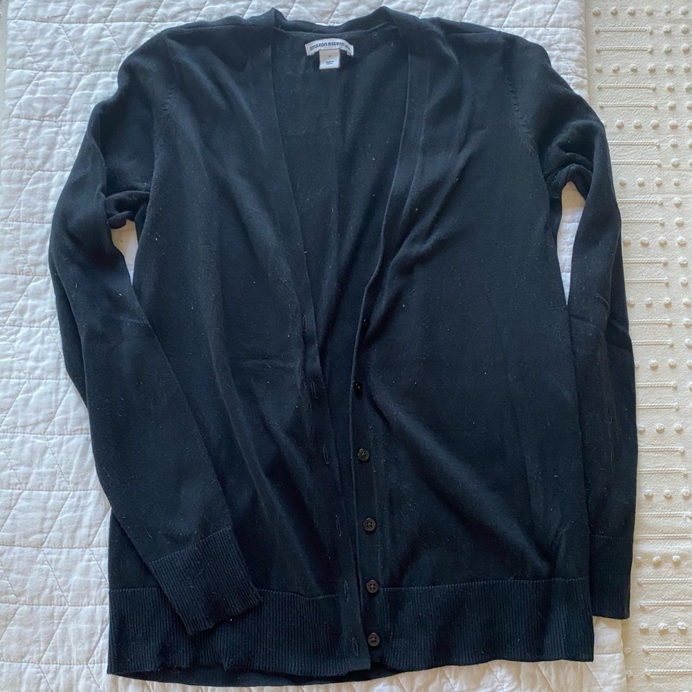 Black cardigan